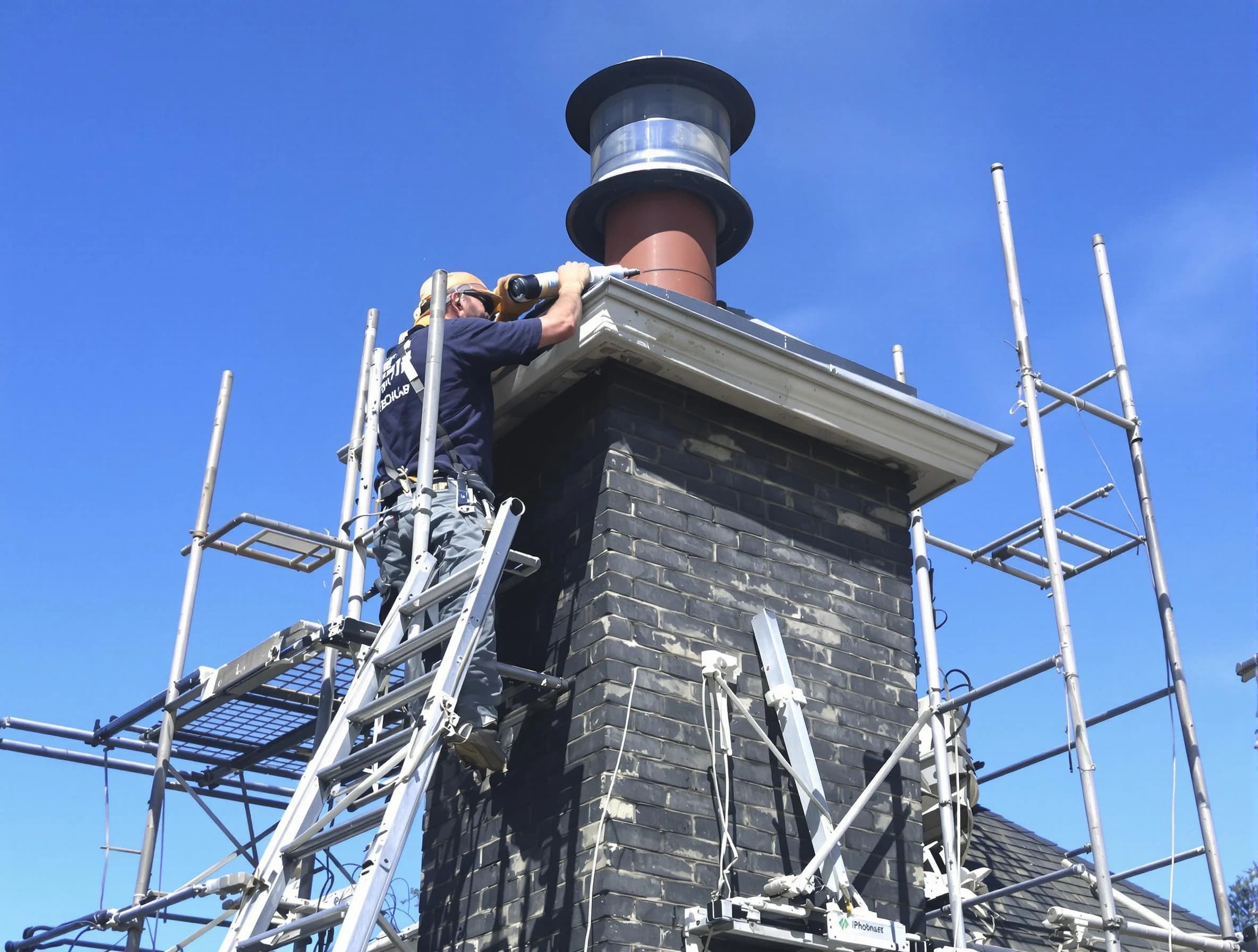 Sturdy chimney crown finished by Randolph Chimney Sweep in Randolph, MA