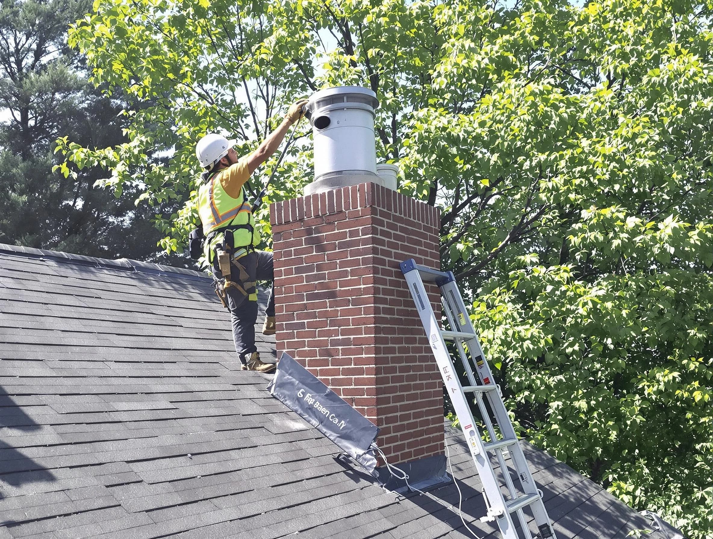Chimney liner inspection by Randolph Chimney Sweep in Randolph, MA