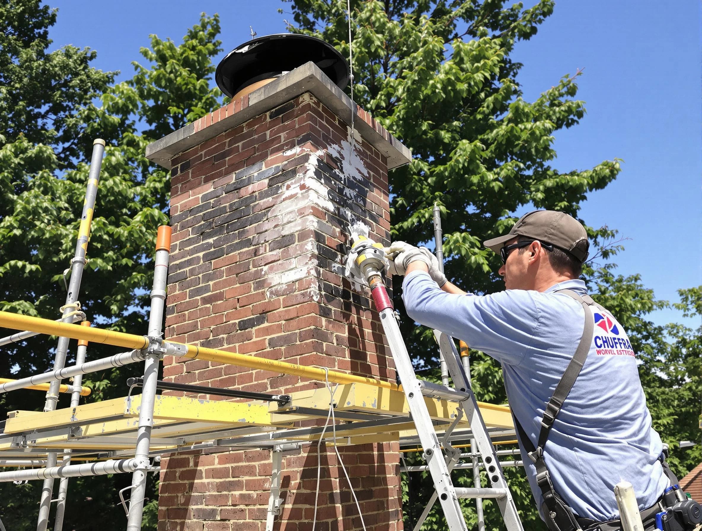 Structural chimney repair by Randolph Chimney Sweep in Randolph, MA