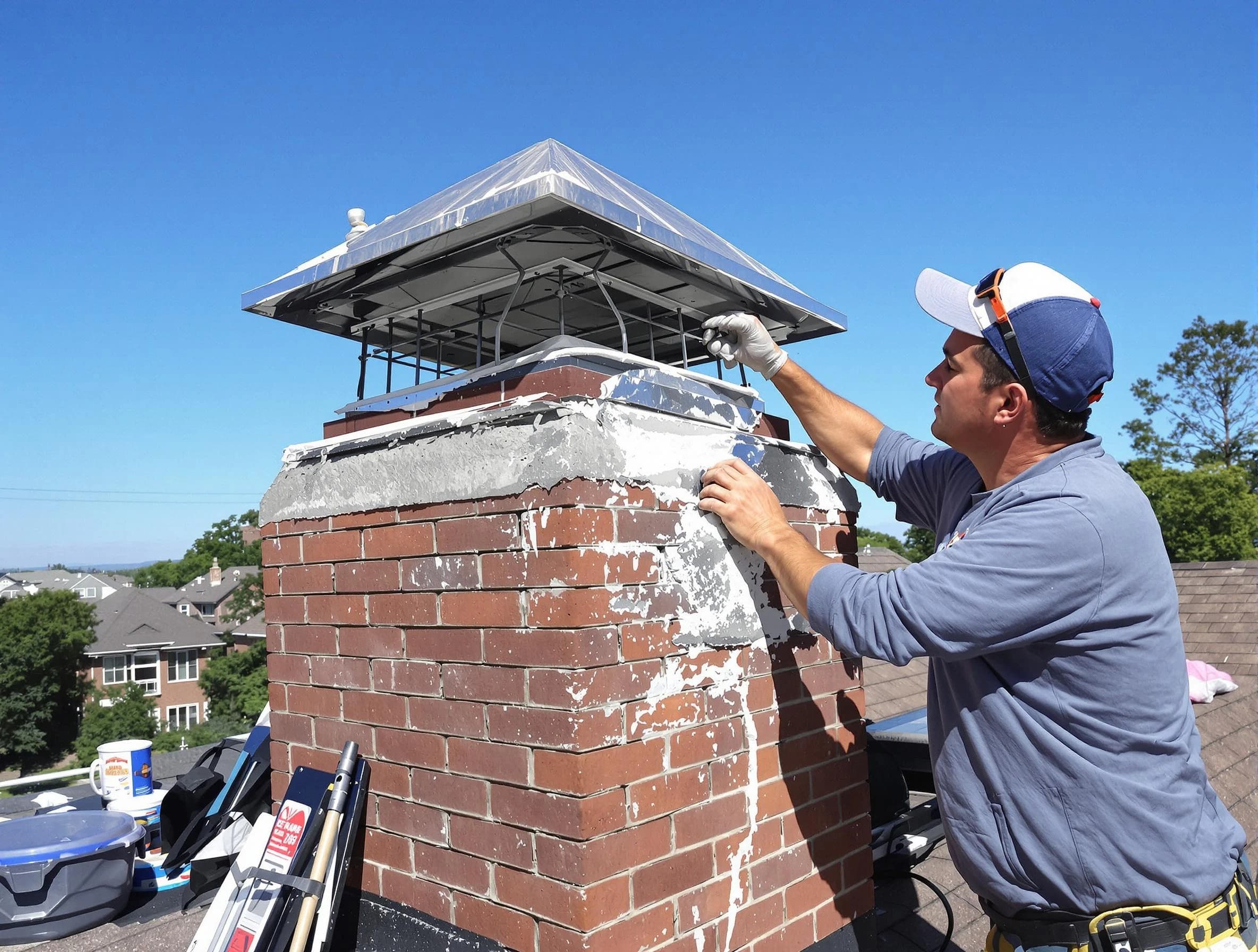 Chimney Crown Services service in Randolph, MA