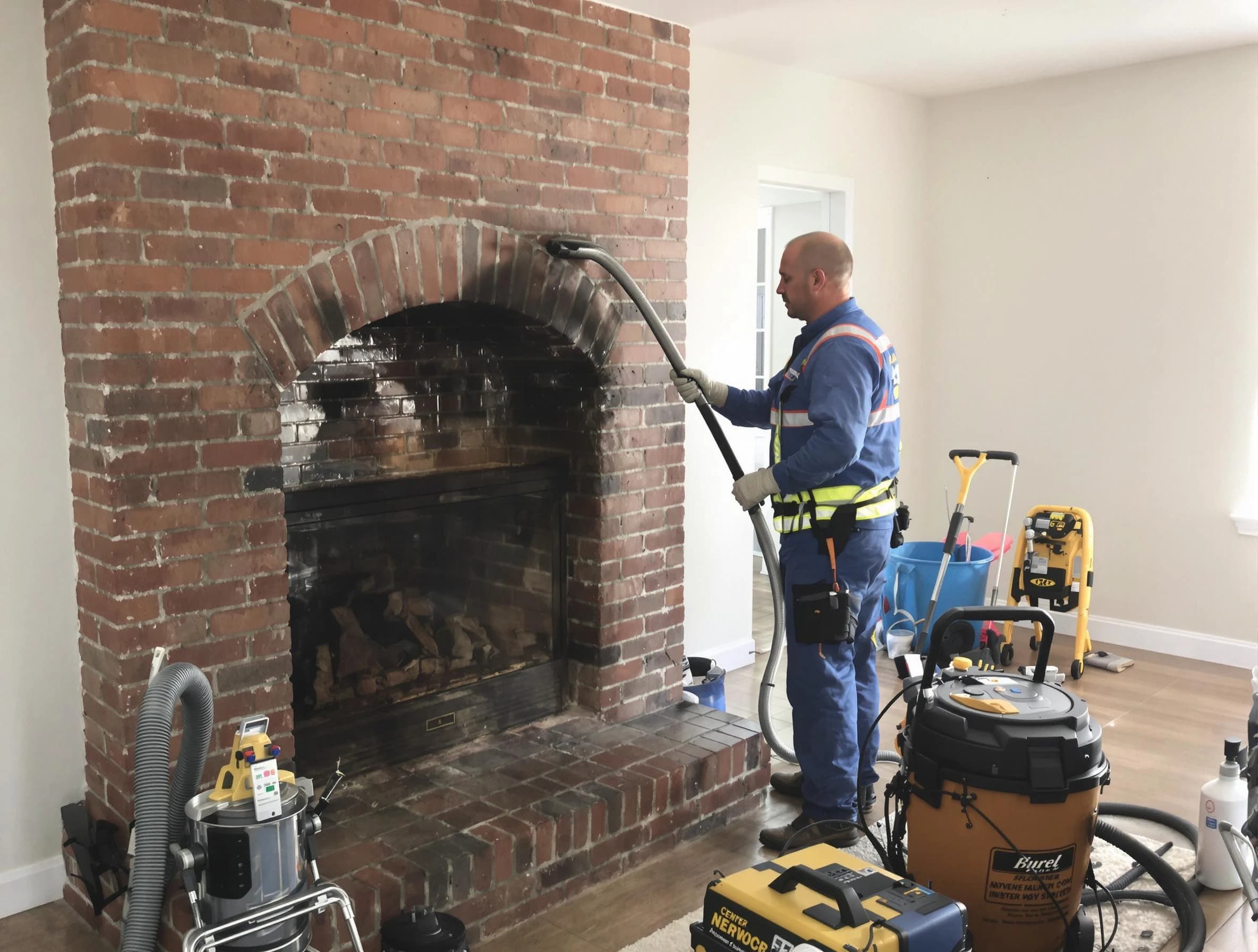 Randolph Chimney Sweep expert performing detailed chimney sweep in Randolph, MA
