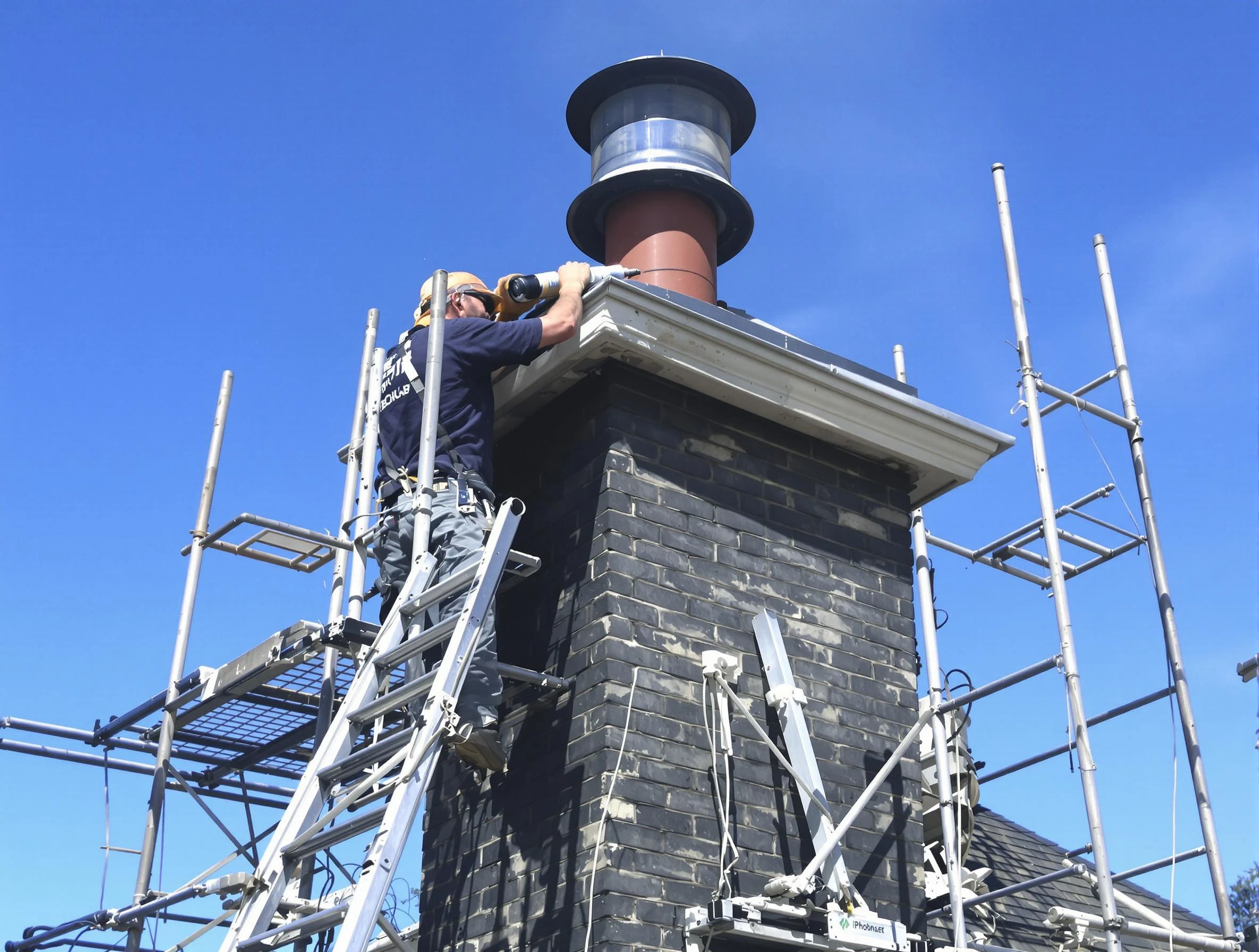 Sturdy chimney crown finished by Randolph Chimney Sweep in Randolph, MA