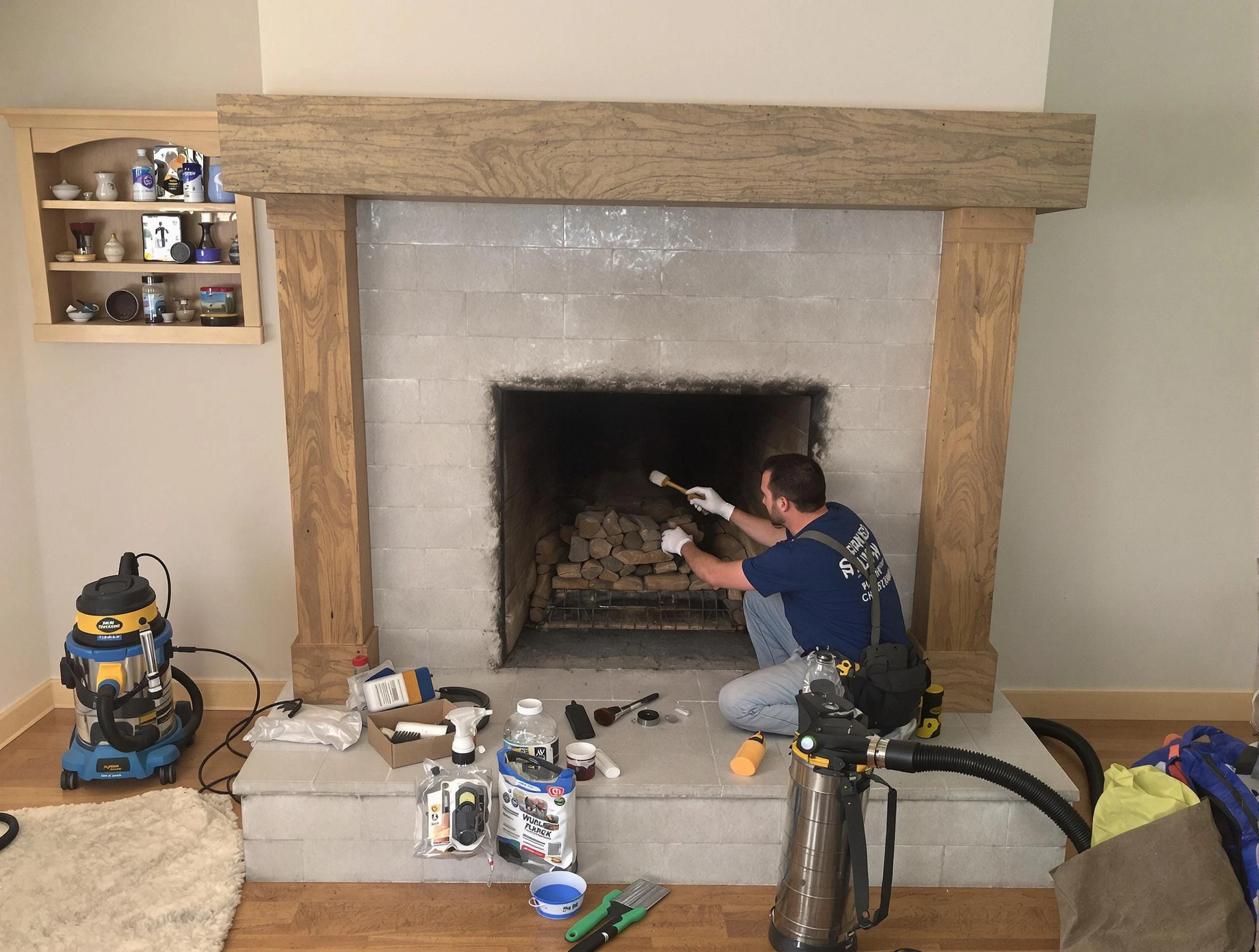 Detailed creosote removal process by Randolph Chimney Sweep in Randolph, MA